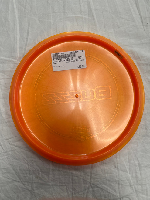 Vist Large View of Product Image Which is Used Discraft BUZZZ MID RANGE Disc Golf Mid Range Orange
