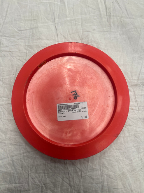 Vist Large View of Product Image Which is Used Discraft CRANK DRIVER Disc Golf Driver Red