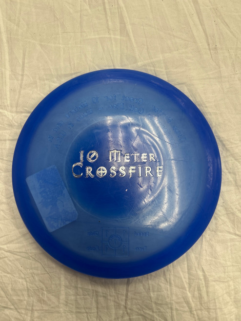 Vist Large View of Product Image Which is Used Quest 10 METER CROSSFIRE PUTTER Disc Golf Putter Navy Blue