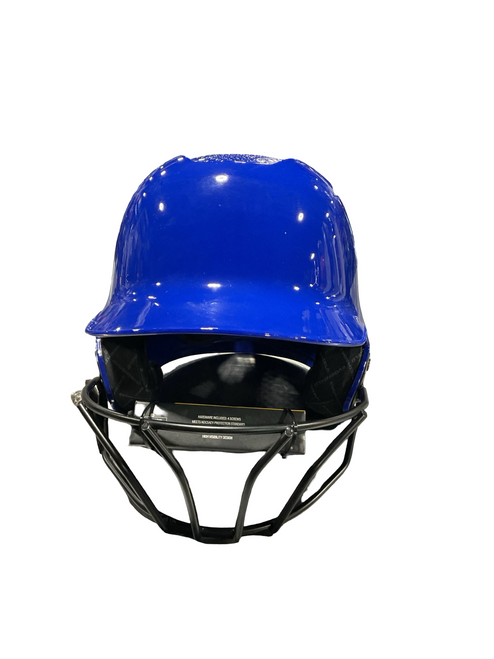 Vist Large View of Product Image Which is Used Evoshield ROYAL BLU SM Batting Helmet w/Mask Royal Blue SM