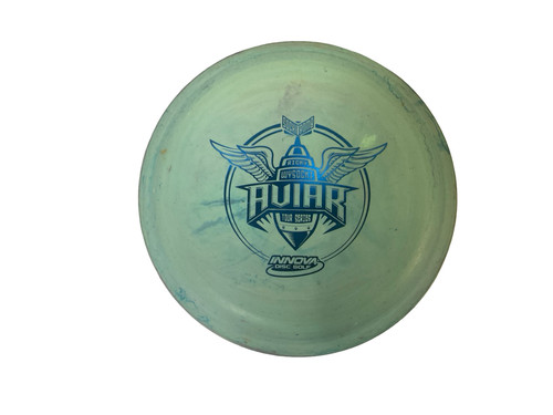 Vist Large View of Product Image Which is Used Innova TS RW AVIAR Disc Golf Putter Green 172g