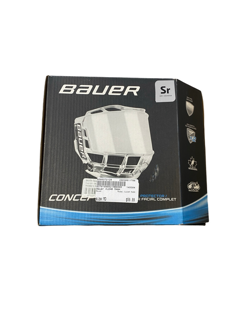 Vist Large View of Product Image Which is Used Bauer CLEAR MASK Helmet Full Visor Combo None MD