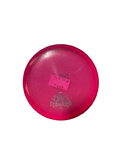 Vist Large View of Product Image Which is Used Dynamic Discs BOUNTY 2020 TRILOGY CHALLENGE Disc Golf Mid Range Neon Pink