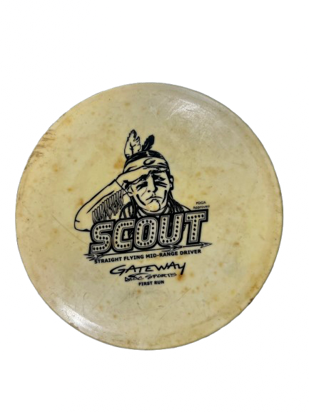 Vist Large View of Product Image Which is Used Gateway FIRST RUN SCOUT Disc Golf Mid Range Tan