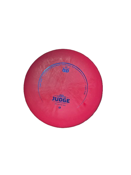 Vist Large View of Product Image Which is Used Dynamic Discs CLASSIC SUPREME JUDGE FIRST RUN Disc Golf Putter Pink