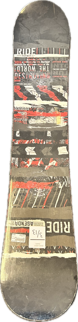 Vist Large View of Product Image Which is Used Ride AGENDA Mens Snowboard Only Black 157 cm