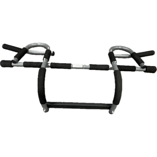 Vist Large View of Product Image Which is Used Iron Gym PULL UP BAR Black And Grey