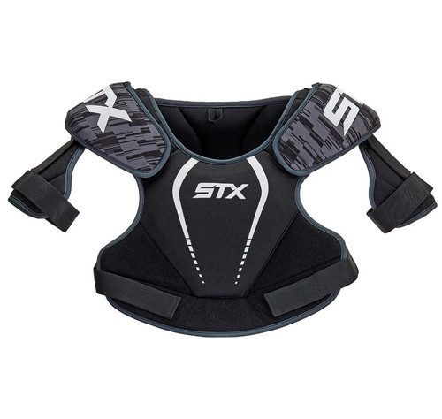 Vist Large View of Product Image Which is New STALLION 75 SHOULDER PAD BLACK MD