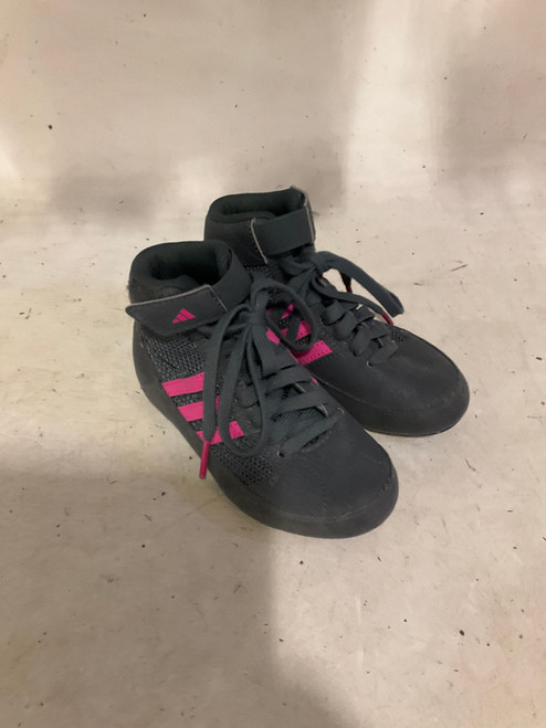 Vist Large View of Product Image Which is Used Adidas Wrestling Shoes Grey Youth 10.5