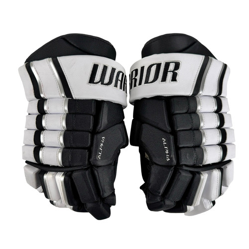 Vist Large View of Product Image Which is Used Warrior ALPHA FR PRO Hockey Gloves Black 13"