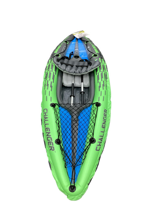 Vist Large View of Product Image Which is Used Intex CHALLENGER K1 Kayak Green 8Ft