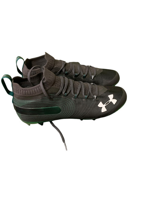Vist Large View of Product Image Which is Used Under Armour Adult FB Cleats Black Senior 12
