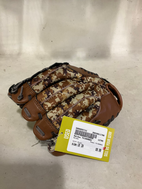 Vist Large View of Product Image Which is Used Adidas TS1000BDC BB/SB Glove RH Throw Brown 10"