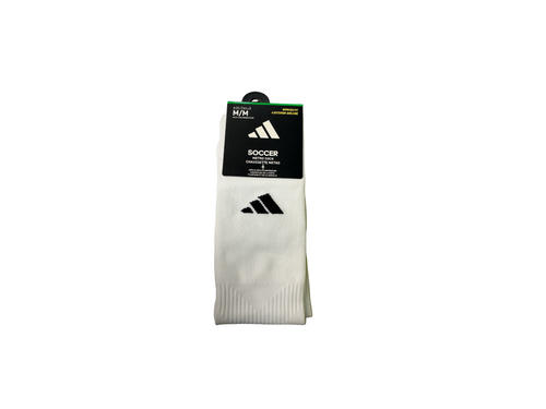 Vist Large View of Product Image Which is Used Adidas OVER THE CALF Soccer Socks White LG