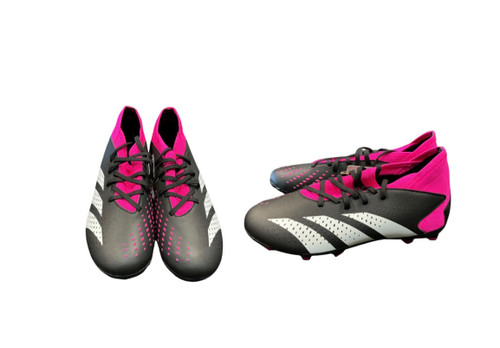 Vist Large View of Product Image Which is Used Adidas PREDATOR ACCURACY 3 Soccer Cleats Pink And Black Junior 03