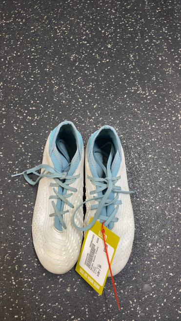 Vist Large View of Product Image Which is Used Adidas Soccer Cleats White Junior 04
