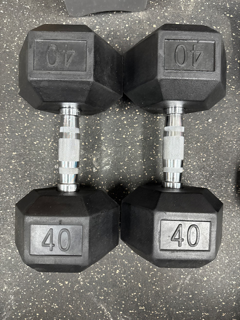 Vist Large View of Product Image Which is New Hex Dumbbell Pair 40 lb