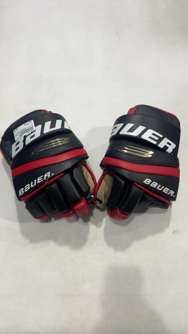 Vist Large View of Product Image Which is Used Bauer SUPREME 500 SZ 14 Senior Gloves Black 14"