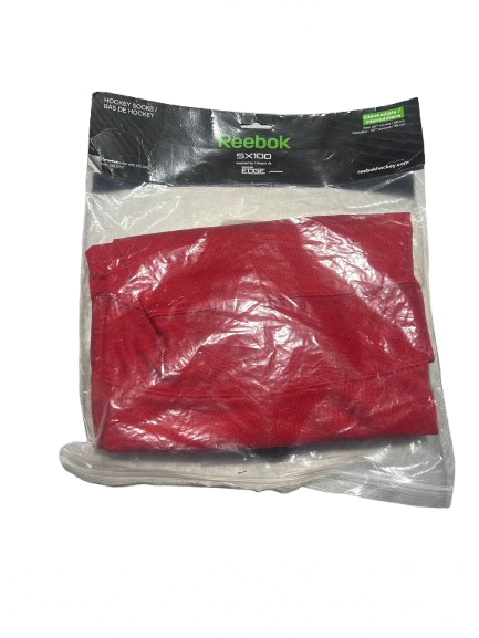 Vist Large View of Product Image Which is Used Reebok Hockey Sock Red 26"