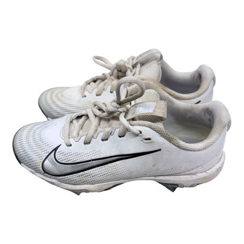 Vist Large View of Product Image Which is Used Nike VAPOR SHARK 3 Jr FB Cleats White Junior 03.5