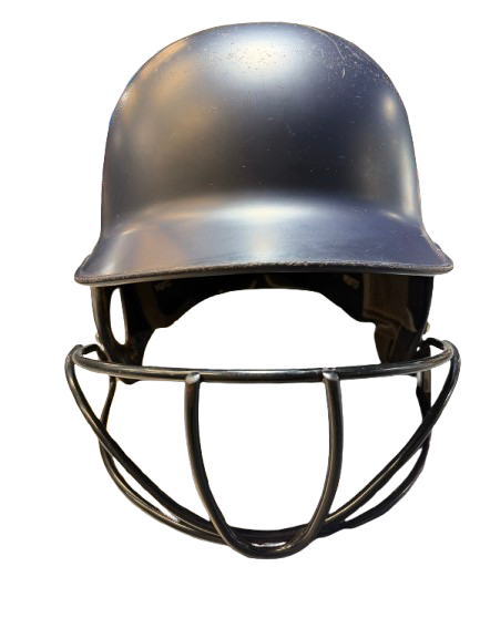 Vist Large View of Product Image Which is Used Adidas ADIDAS CLIMALITE HELMET W/MASK Batting Helmet w/Mask Navy Blue MD