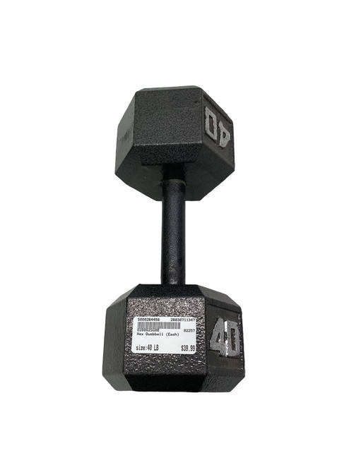 Vist Large View of Product Image Which is Used Hex Dumbbell (Each) 40 lb