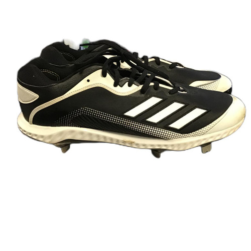 Vist Large View of Product Image Which is Used Adidas EG7603 Baseball Cleats Black Senior 15