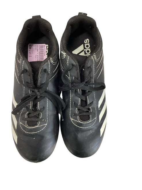 Vist Large View of Product Image Which is Used Adidas 3 STRIPE BASEBALL BB/SB Cleats Black Junior 01.5