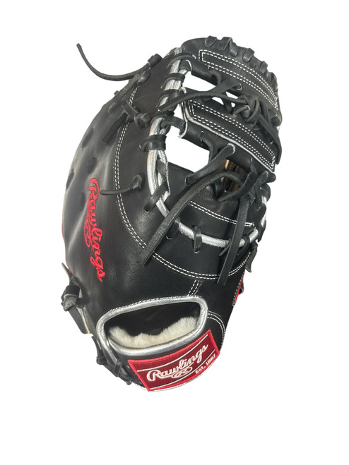 Vist Large View of Product Image Which is Used Rawlings PRO PREFERRED BB/SB First Base RH Throw Black 12 3/4"