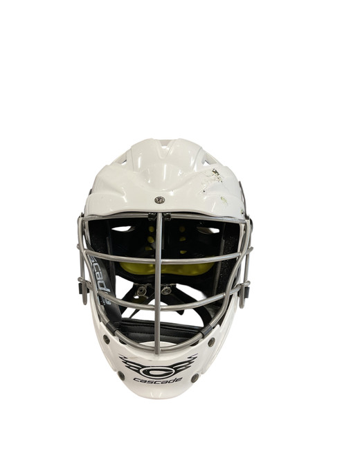 Vist Large View of Product Image Which is Used Cascade CS-R YOUTH HELMET Lacrosse Helmet White XS/S