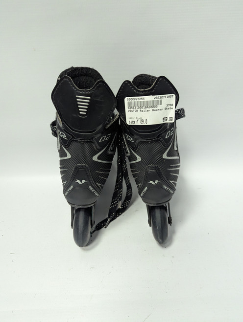 Vist Large View of Product Image Which is Used Roller Hockey Skates Black Youth 09.0