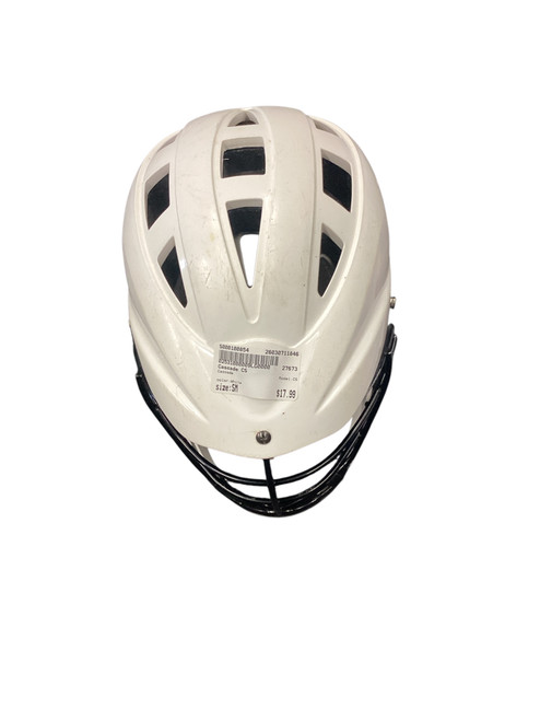 Vist Large View of Product Image Which is Used Cascade CS Lacrosse Helmet White SM