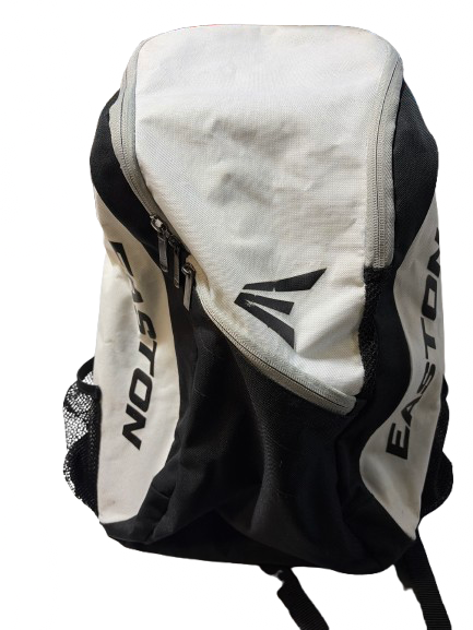 Vist Large View of Product Image Which is Used Easton EASTON BACKPACK WHITE/BLACK BB/SB Player Backpack White