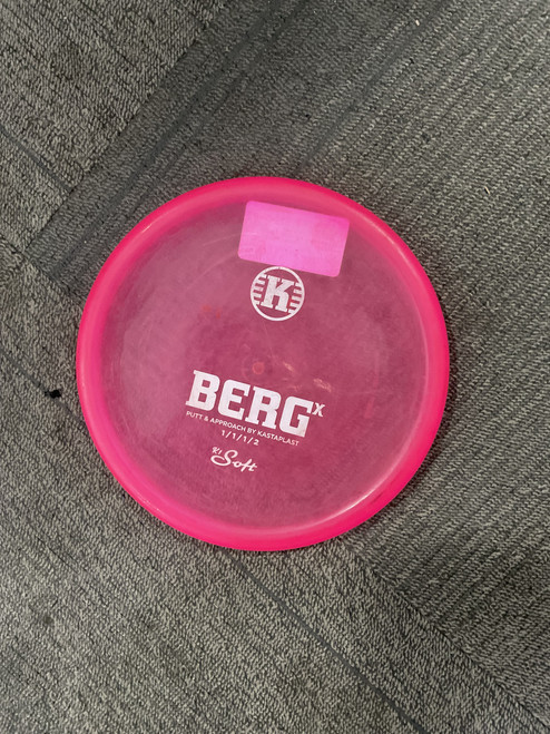 Vist Large View of Product Image Which is Used Kastaplast K1 SOFT BERG Disc Golf Driver Pink