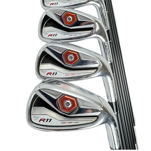 Vist Large View of Product Image Which is Used Taylormade R11 Men's RH Iron Set 4I-AW Regular Flex Graphite Shaft