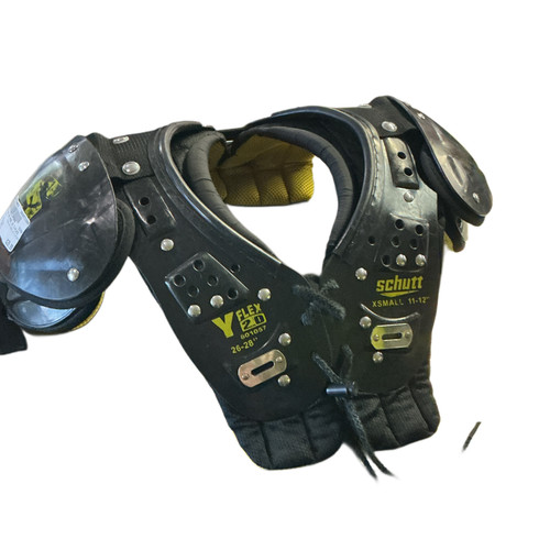 Vist Large View of Product Image Which is Used Schutt FB PADS XS Y-FLEX FB Shoulder Pads Black XS