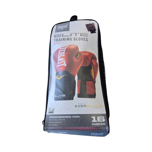 Vist Large View of Product Image Which is Used Everlast Boxing Gloves Red Senior