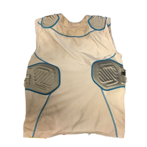 Vist Large View of Product Image Which is Used Champro Football Top Adult White LG