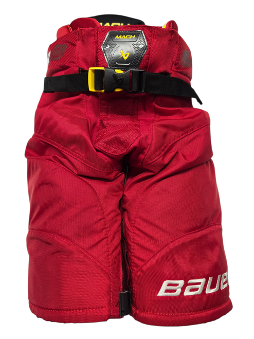 Vist Large View of Product Image Which is Used Bauer Supreme Mach Junior Hockey Pants Red Size Small