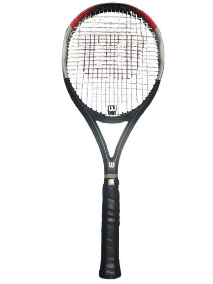 Vist Large View of Product Image Which is Used Wilson PRO STAFF PRECISION 100 Adult Tennis Racquet Black 4 1/2"