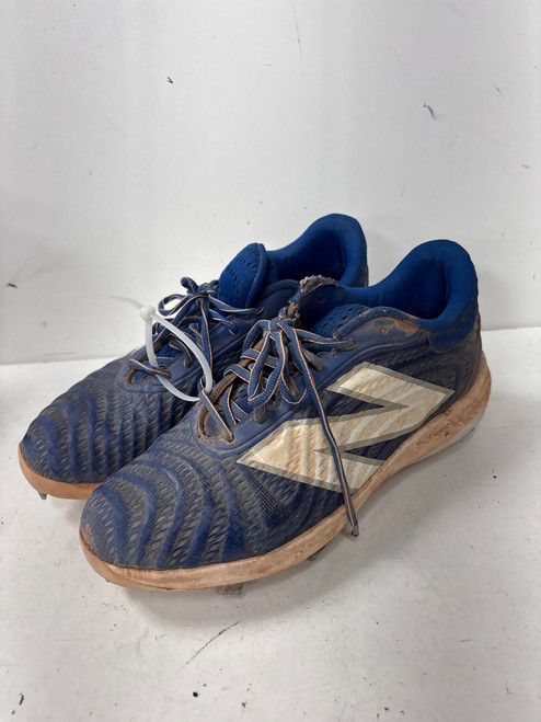 Vist Large View of Product Image Which is Used New Balance FUELCELL METAL BB/SB Cleats Royal Blue Senior 10.5