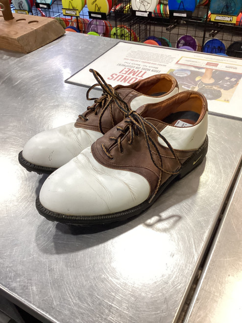 Vist Large View of Product Image Which is Used Nike Mens Golf Shoes White Senior 9