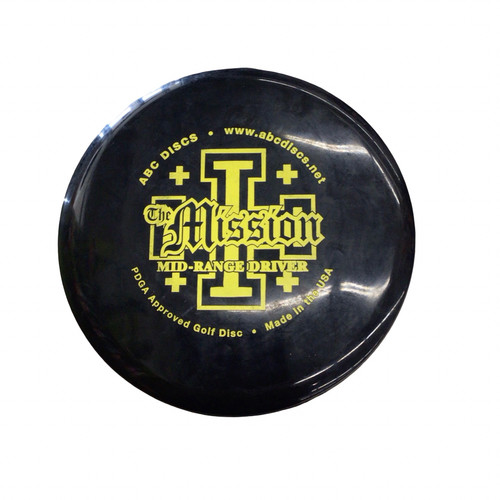Vist Large View of Product Image Which is Used ABC DISCS THE MISSION Disc Golf Mid Range Black