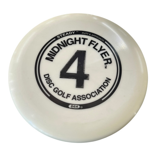 Vist Large View of Product Image Which is Used DGA MIDNIGHT FLYER 4 Disc Golf Driver Pearl 173g