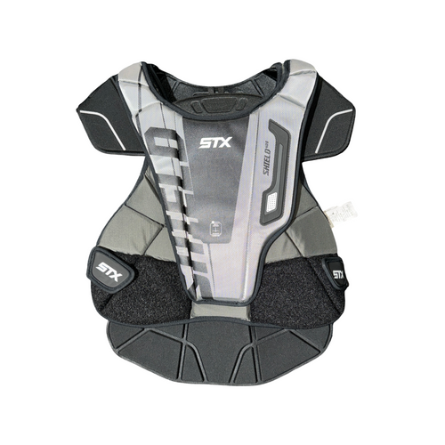 Vist Large View of Product Image Which is Used STX SHIELD 400 GOALIE Lacrosse Shoulder Pads Black MD
