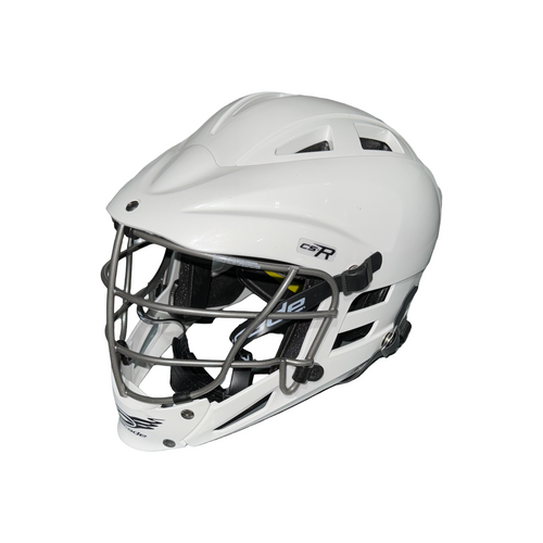 Vist Large View of Product Image Which is Used Cascade CS-R Lacrosse Helmet White One Size