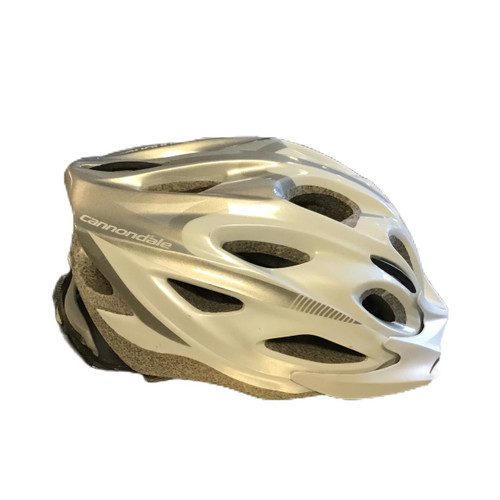 Vist Large View of Product Image Which is Used Cannondale QUICK Bike Helmet Silver S/M