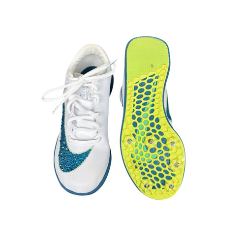 Vist Large View of Product Image Which is Used Nike Track & Field Cleats Adult White Senior 7