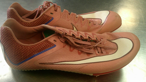 Vist Large View of Product Image Which is Used Nike Track & Field Cleats Adult Pink Senior 7.5