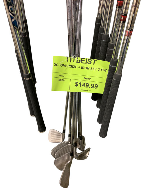 Vist Large View of Product Image Which is Used Titleist DCI OVERSIZED + Mens Iron Set RH 3I-PW
